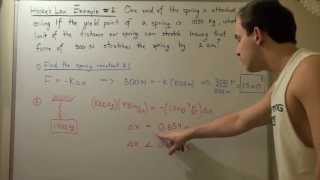Hooke's Law Example # 2