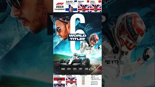 F1 2019 Calendar, Hamilton 6 Times World Champion