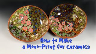 How to Make a Mono-Print for Ceramics