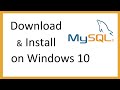 How to install mysql 8022 server and workbench latest version on windows 10