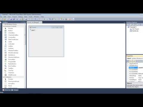 Visual Basic 2010 Tutorials Part 3 - Propeties and Events