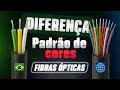 Diferença do Padrão de Cores dos Cabos de Fibras Ópticas Internacional e Telebrás? Explicação rápida
