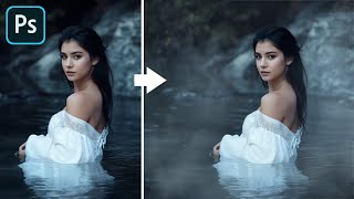 How to Add Fog Overlay PNG with Transparent Background. Photoshop Tutorial