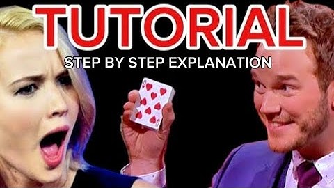 TUTORIAL - Chris Pratt Card Trick as performed on the Graham Norton show!