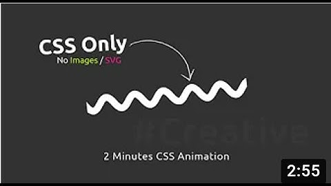 2 Minutes CSS Wavy Line Animation Effect | CSS Only | No Images / SVG