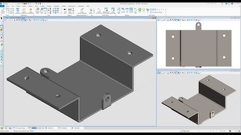 Sheet Metal Bracket in MicroStation