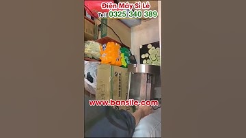 Máy cắt lát, thái lát, xắt lát quả chanh, cam, quất ( tắc) thành từng lát mỏng dính từ 0-1cm