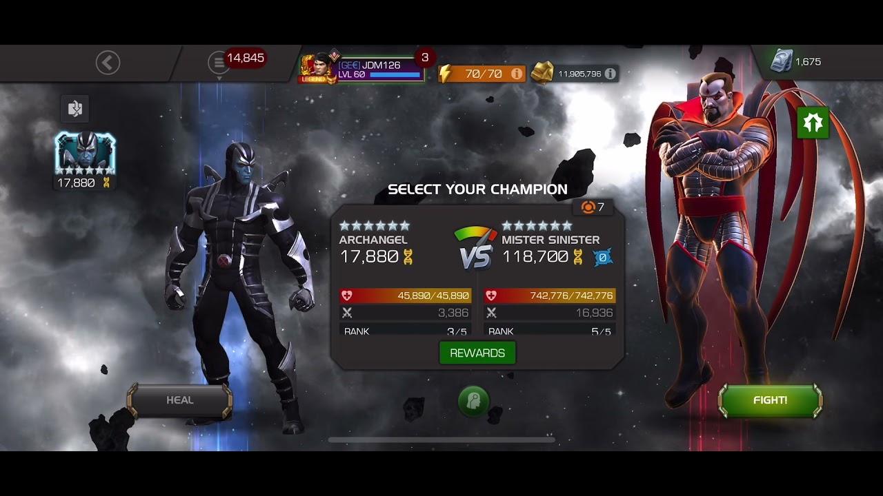 Marvel Contest of Champions - Archangel is the cheat code - summer of pain week 2 (Mr Sinister)