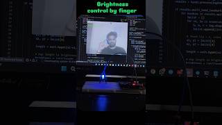 l👉 Control LED 💡 with Your Fingers ✋ | OpenCV Magic 🤖✨#shorts #trending #arduino