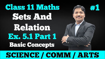 Sets & Relation Ex.5.1 Part 1 | Class 11 Maths | Maharashtra Board | Dinesh Sir