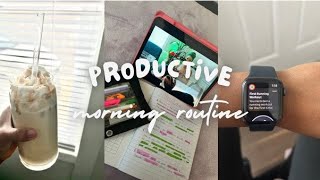 A REALISTIC productive morning routine! | exercising, ranting, healthy breakfast & more!