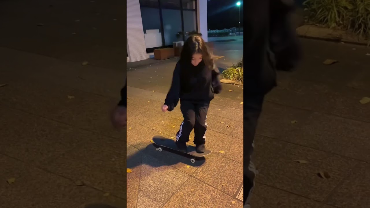 Ensinamos a Bela como mandar shove-it 😍 #shorts