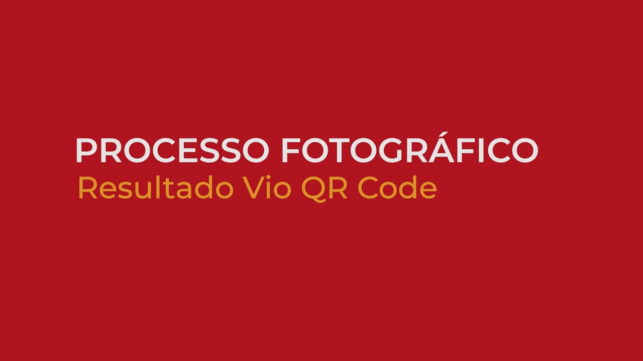 [ECV MG] Processo fotográfico - Resultado VIO QR Code - YouTube