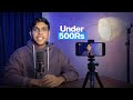 My low budget lighting setup for youtube videos + android phone