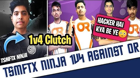 ORANGEROCK vs TSM FTX | 1v4 | IQoo scrims | Hacker or whoot