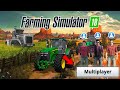 3 Player gameplay in this video in Fs18 | Fs18 Multiplayer | Collect bales 3 player | Timelapse |