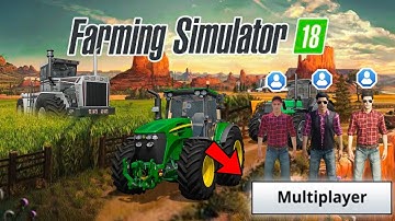 3 Player gameplay in this video in Fs18 | Fs18 Multiplayer | Collect bales 3 player | Timelapse |