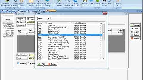 Laundry Revenue Using Software Hotel - Freeware