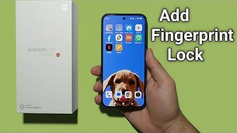 Xiaomi 15t Pro - Hoe voeg ik een vingerafdrukslot toe?