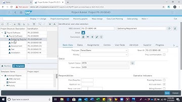 SAP S/4HANA Create WBS