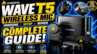 Maono Wave T5 Wireless Mic – UNBOXING & SETUP ( The Complete Guide + Testing & Review)