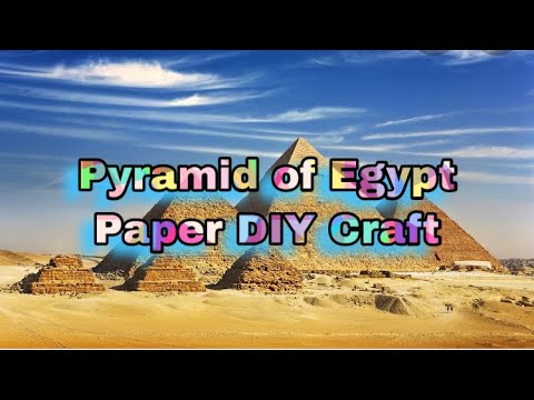 MY DIY Pyramid of Egypt - YouTube