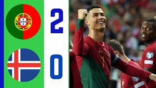 ملخص مباراة || البرتغال 2-0 ايسلندا || تصفيات كاس امم اوروبا 2024