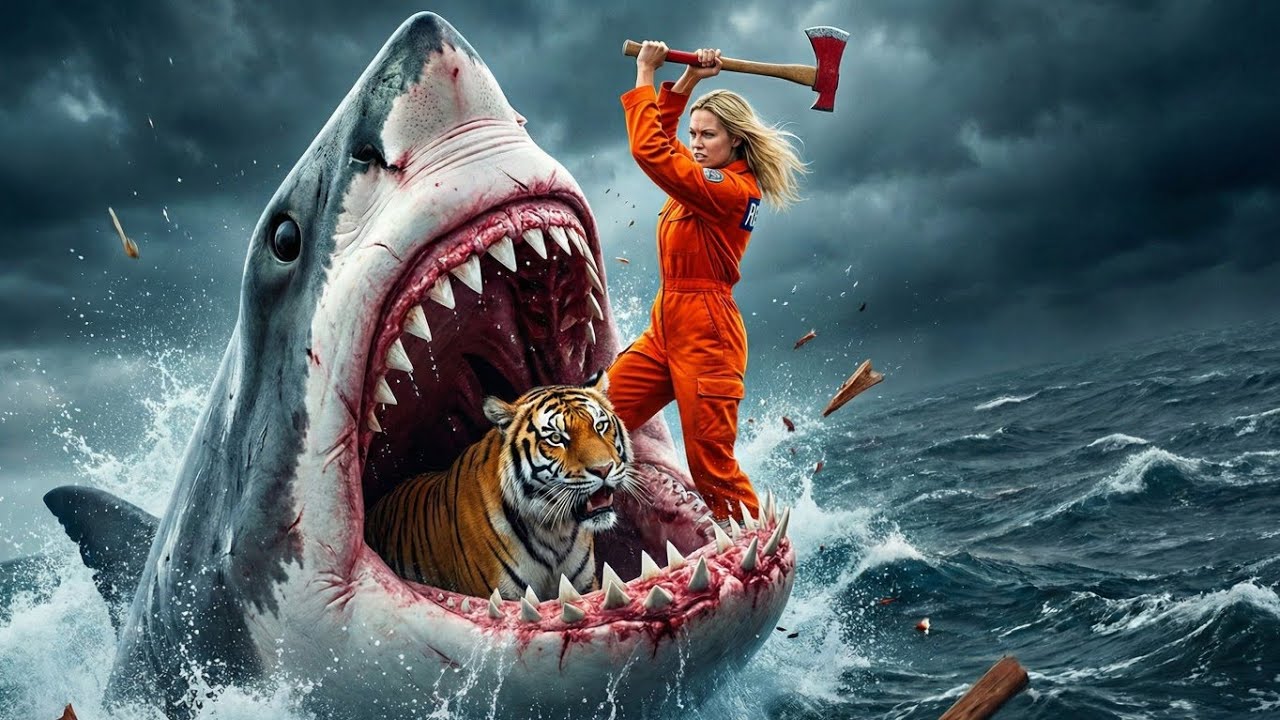 Giant Shark Attacks: Can the Rescue Team Save the Father Tiger? 🦈