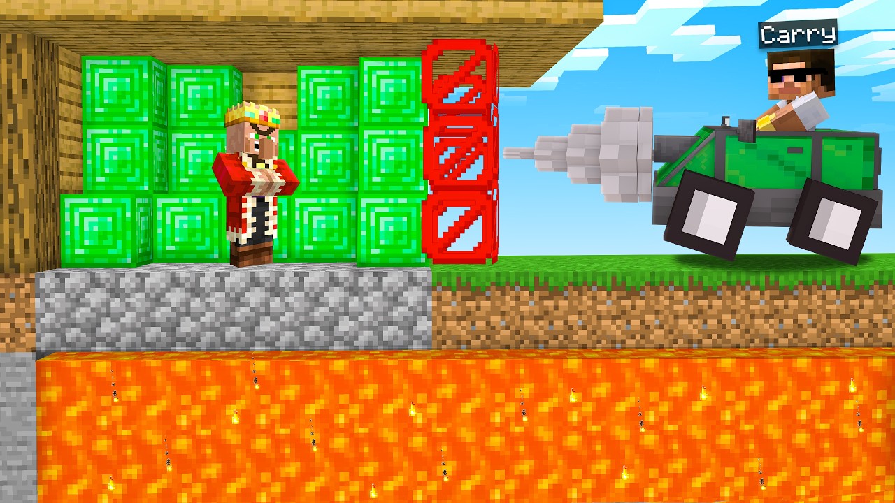 14 Ways to Destroy Rich Villager Base in Minecraft...
