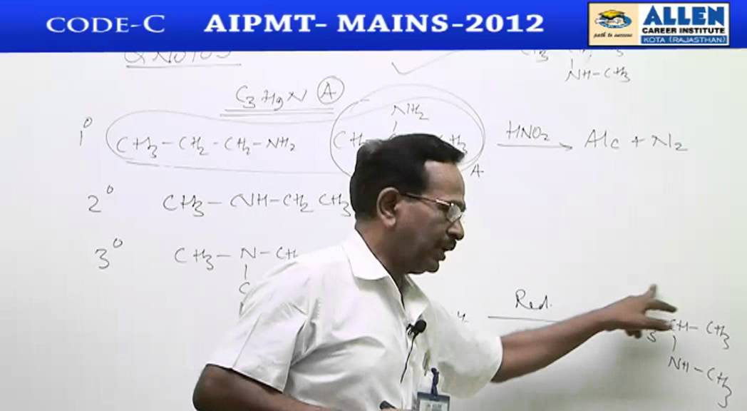 AIPMT 2012 Mains Chemistry [Code-C] : By P.B. Saxena Sir ( H.O.D. Chemistry )