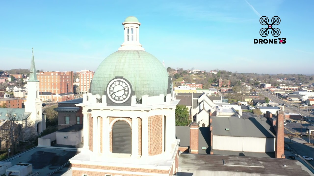 Bibb County Courthouse from Drone 13