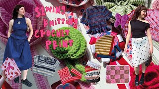 everything i made in 2025 🌟 feat. free patterns | knitting, crochet & sewing designer