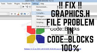 [2021] How to setup WinBGIm in CodeBlocks || Include graphics.h and Run Graphic Program in C  