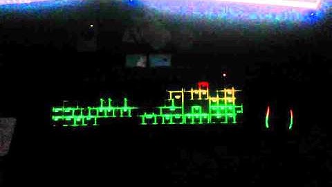 Razer Blackwidow Chroma & MambaTE Audio Visualiser