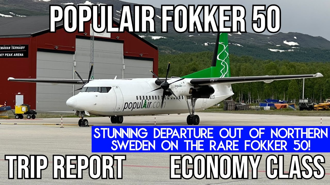 [TRIP REPORT] Populair Fokker 50 | Hemavan (HMV) - Lycksele (LYC) - Stockholm (ARN)
