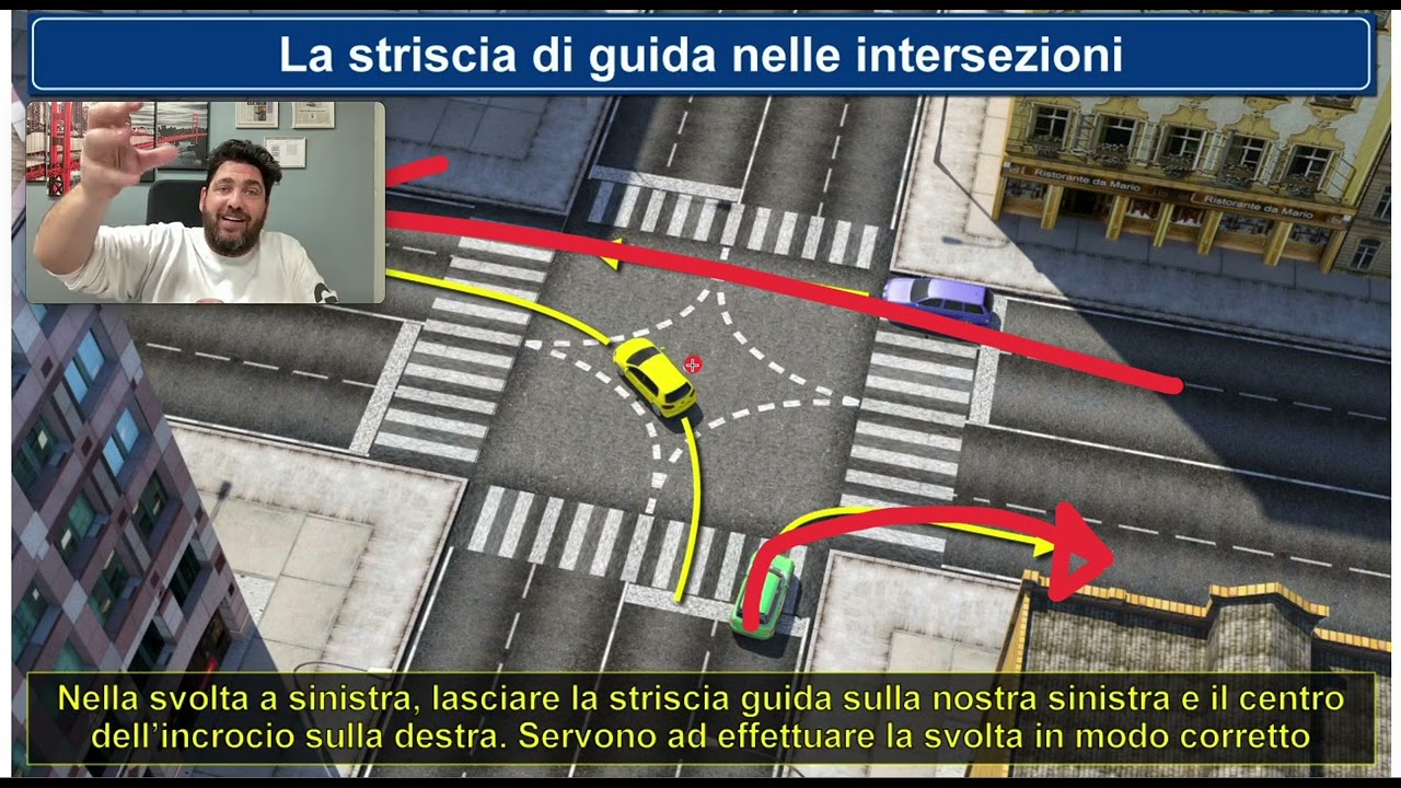 Strisce di guida sulle intersezioni
