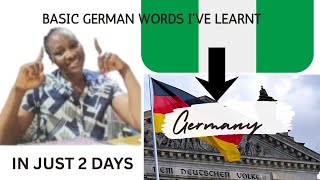 Day 2 Learning German | 12 Basics Words I’ve learned so far (Beginner Friendly)