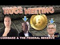 WHY THE COINBASE / FED RESERVE MEETING IS MASSIVE FOR BITCOIN & CRYPTO