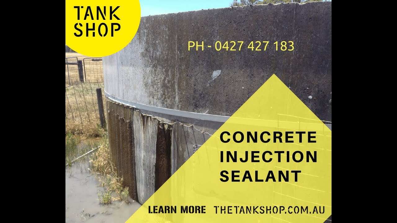 Concrete Crack Injection Repairs leaking concrete water tank repair