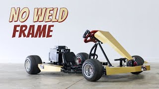 DIY Electric Go Kart with a NO WELD Frame! - Maker Pipe