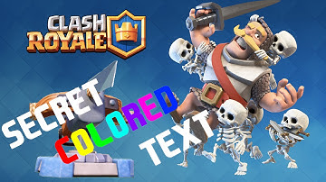 HOW TO TEXT IN ANY COLOR IN CLASH ROYALE! | Danny