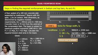 PCD 324 Lecture 6: Doubly Reinforced T Beams