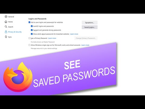 How to See Saved Passwords in Firefox