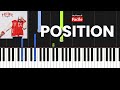 Franglish - Position Piano Cover Tutorial Instru Paroles