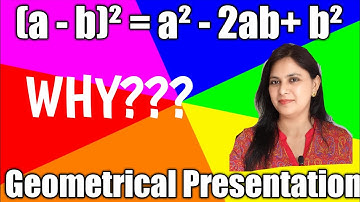 Why is (a - b)² = a² - 2ab + b²  ?? Geometrical presentation. Mathematical Identity