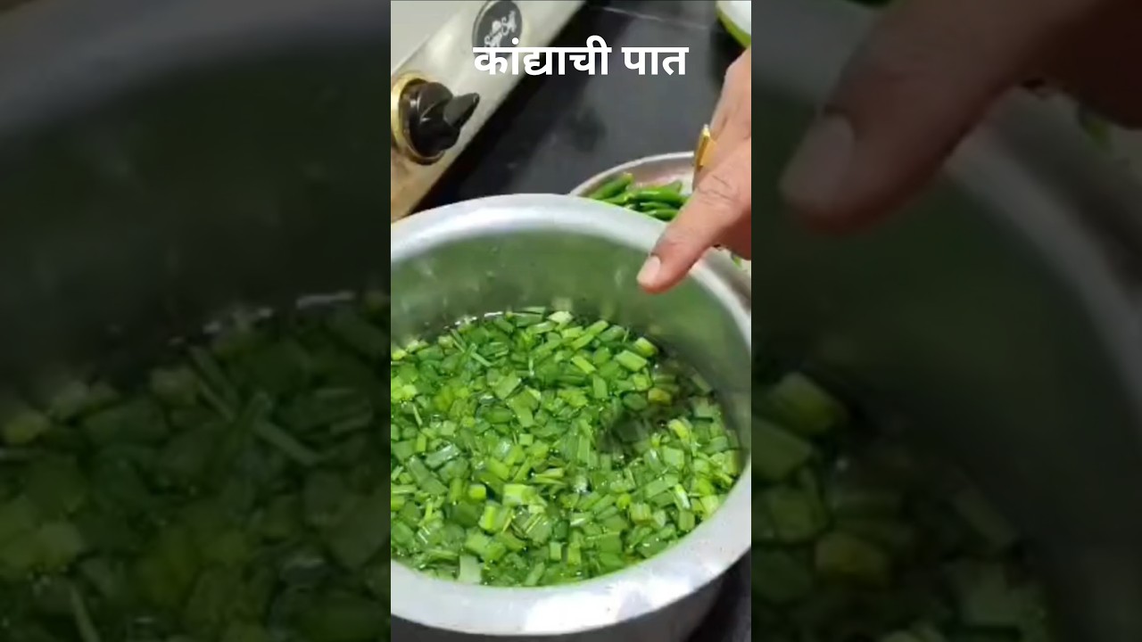 कांद्याची पातीची भाजी|kandyachi paat|Spring onions Sabji