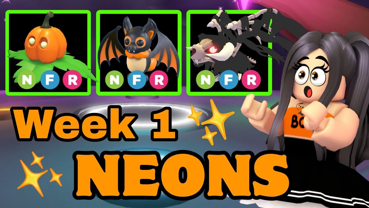 Adopt Me Halloween Update New Pets Neon!! 🎃🖤 - YouTube