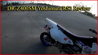 DRZ400SM Yoshimura RS2 Exhaust Review