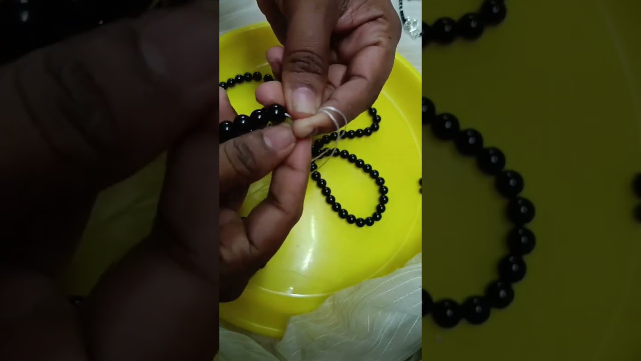 Personalized beaded bracelet 🖤Handmade with love by Kochus Craft World ✨