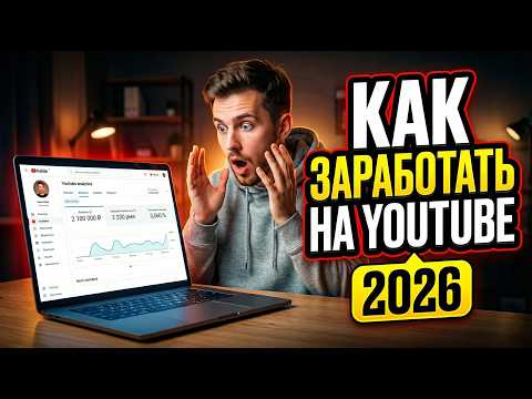 Как начать YouTube с нуля в 2026 и зарабатывать